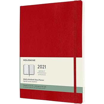 Amazon Com Moleskine Black 12 Month 2021 Monthly Planner Softcover Office Products