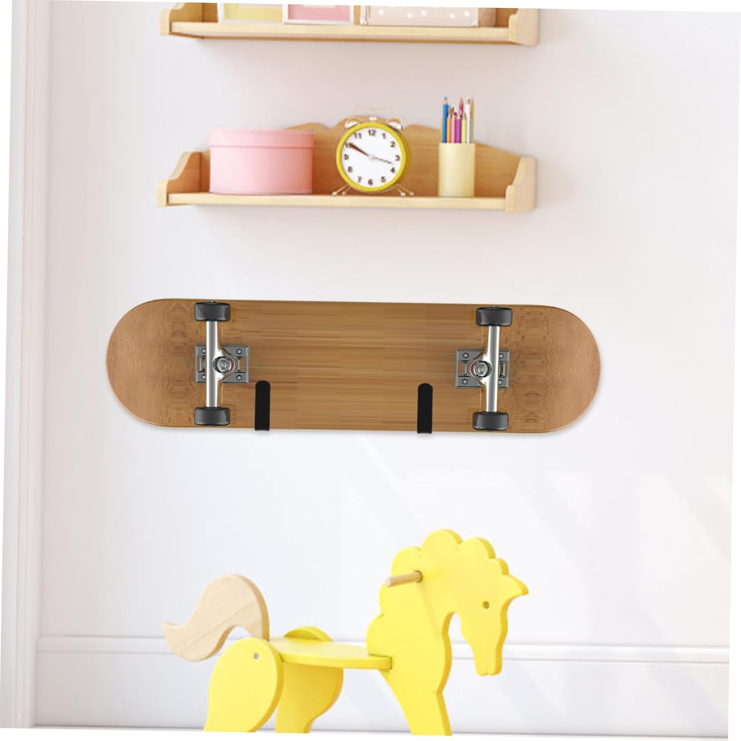 10sets Hanging Wall Hook for Snowboard Surfboard Storage Sturdy Display Rack for Skateboard Ski Board and Other Boards Wall-Mounted Organizer