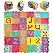 StillCool Alfombra Puzzle Niños de Letras Puzzle Estera de Juguete de Espuma Sólida 15cm * 15cm,36 Piezas de Goma Espuma Suave Eva alfombras de Numeros 0 al 9 y 26 Letras (A-Z) para Niños Bebe