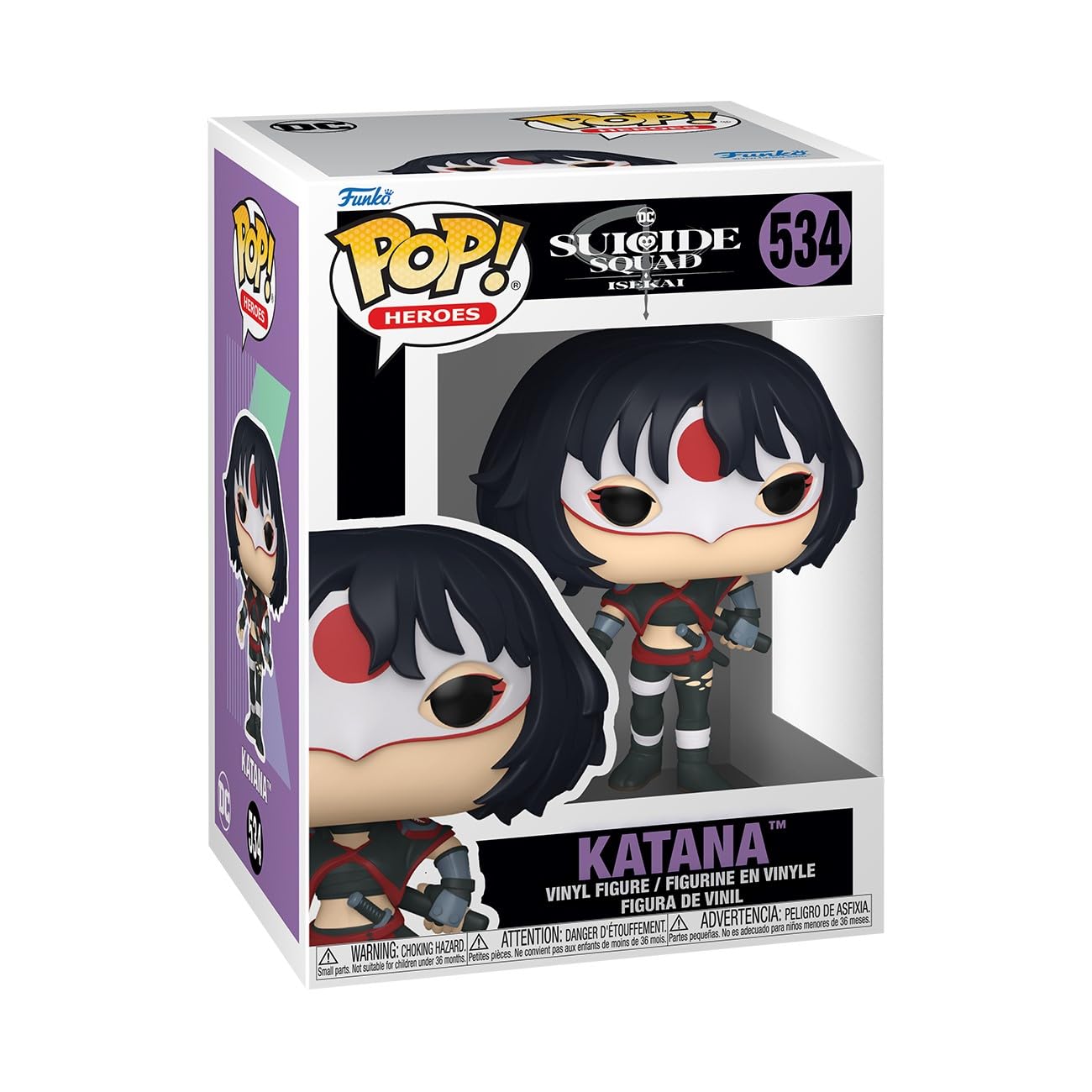 Pop Animation: DC Suicide Squad Isakai - Katana - Suicide Squad Isekai - Collectable Vinyl Figure - Gift Idea - Official Merchandise - Toys for Kids & Adults - Cartoon/Animation Fans