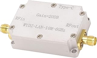 Low Noise LNA Amplifier, SMA Female Output Interface 10M‑6GHz Less Than 80mA 20DB Gain LNA Flat Amplifier for GPS Receiver