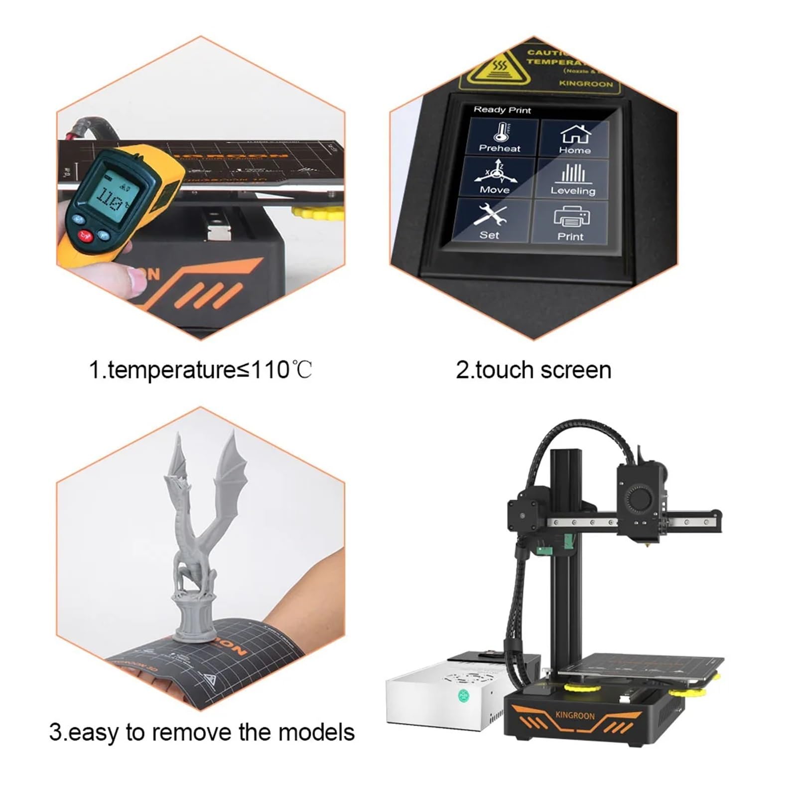 Amazon.co.jp: 3Dプリンター 樹脂 FDM Mini 3D プリンタ KP3S