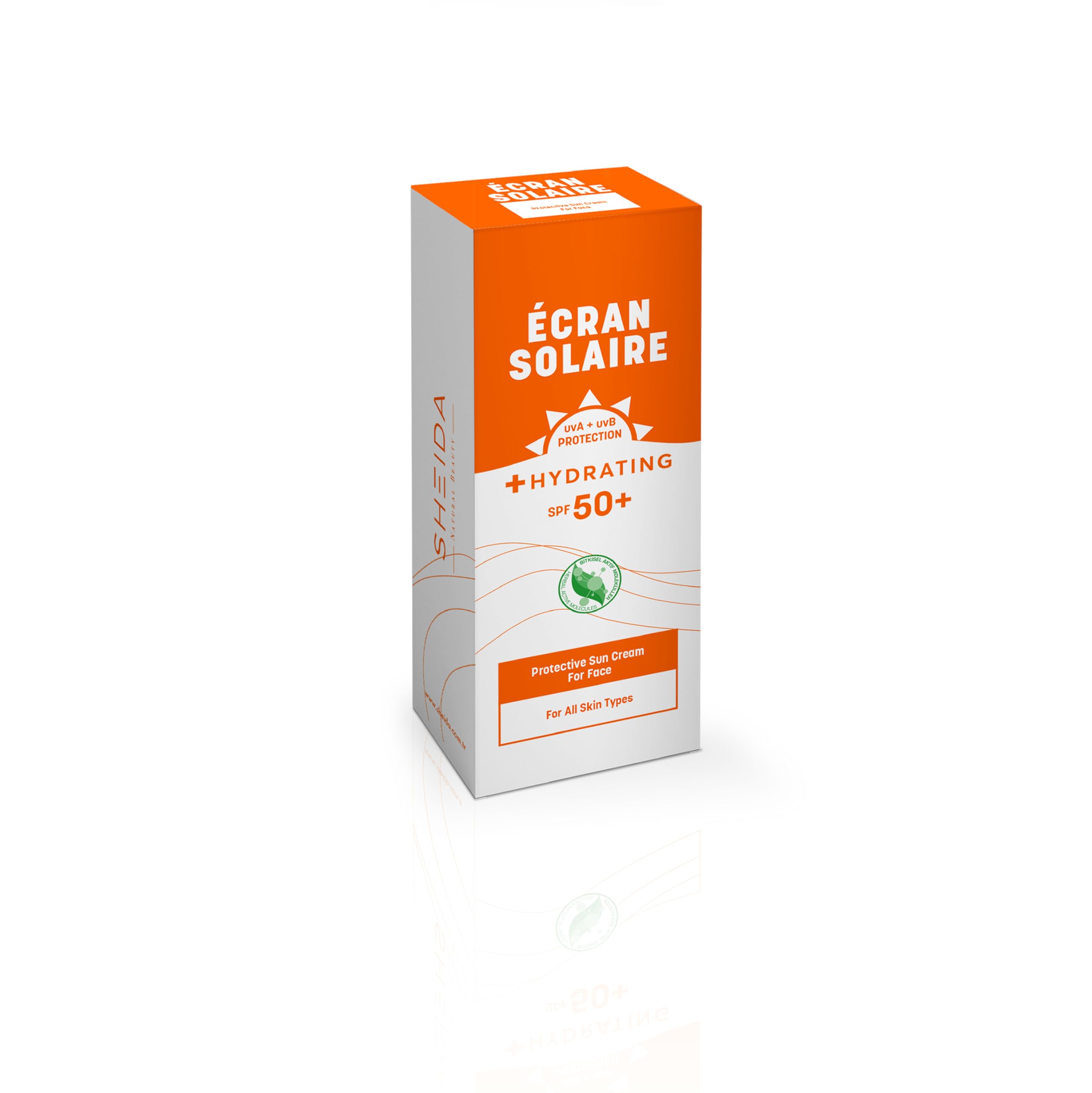 Sheida ECRAN SOLAIRE Face Sun Protection Cream - SPF 50+ - 75ml, 50 ml (Pack of 1) - Image 2