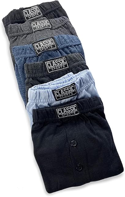 Undercover 6 Pairs Mens Cotton Rich Plain Boxers TF99 6XL