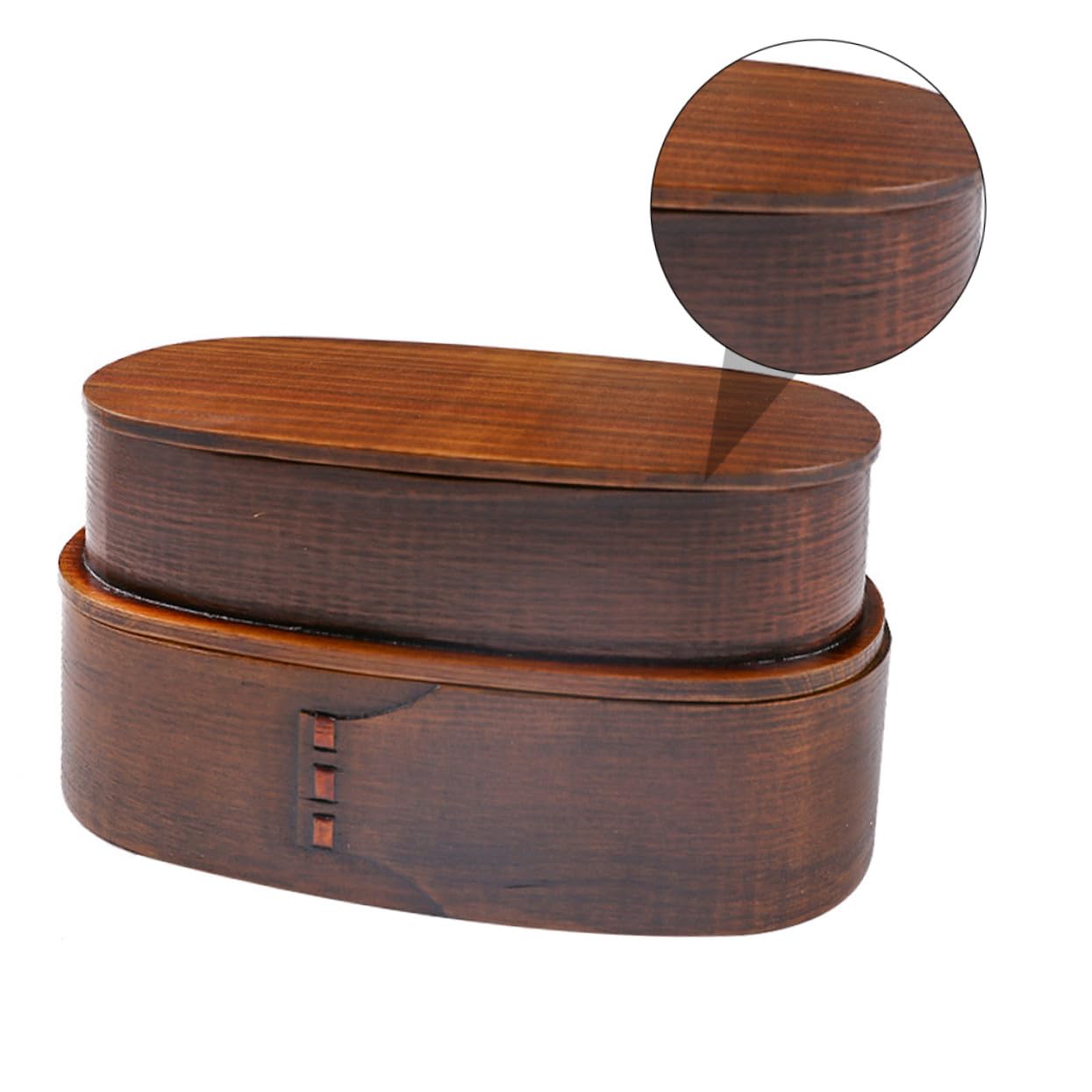 VOSAREA Boîte Bento Japonaise Double Conteneur Repas Portable pour Étudiants et Bureau Boîte Lunch et Pratique pour Randonnée et Pique