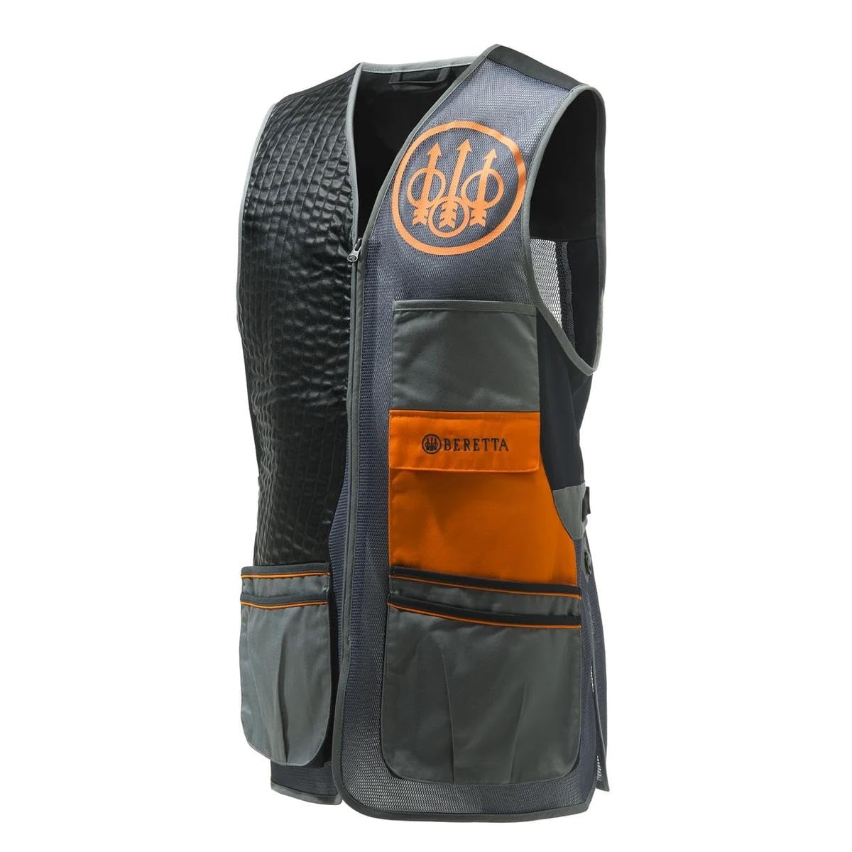 BERETTA SPORTING EVO VEST GreyCastelrock&Black&Orange Breathable