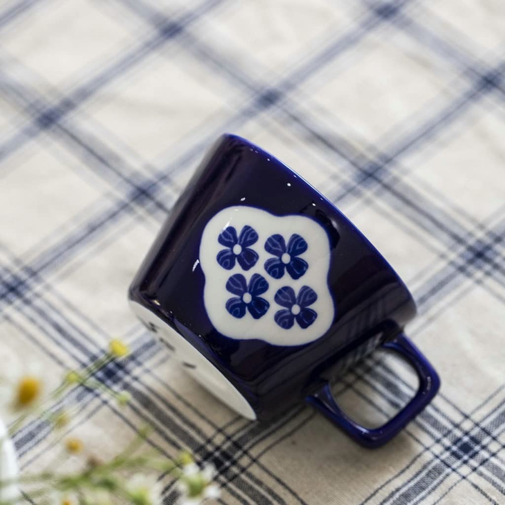 TOMYEUS Keramikbecher Handgemachte Kaffeetasse Großkaliber Becher Water Cup Home Frühstücksbecher Keramik Milk Cup Geeignet for Bürostudie Smart Mug