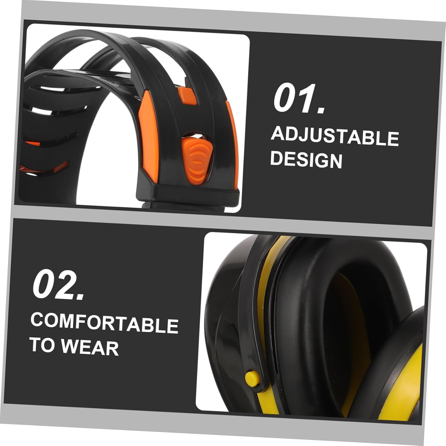 BESPORTBLE Noise Reduction Earmuffs for Babies Adjustable Hearing Protection for Infants Soft Ear Covers for Sleep Travel Comfortable Soundproof Ear Muffs Lightweight Design