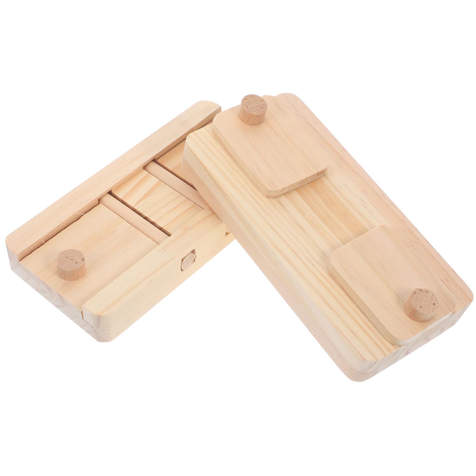 BESPORTBLE 10piezas Caja De Madera para Hámster Juguete De Forrajeo para Pequeñas Comedero y para Hámsters y Conejos Estimula Instintos