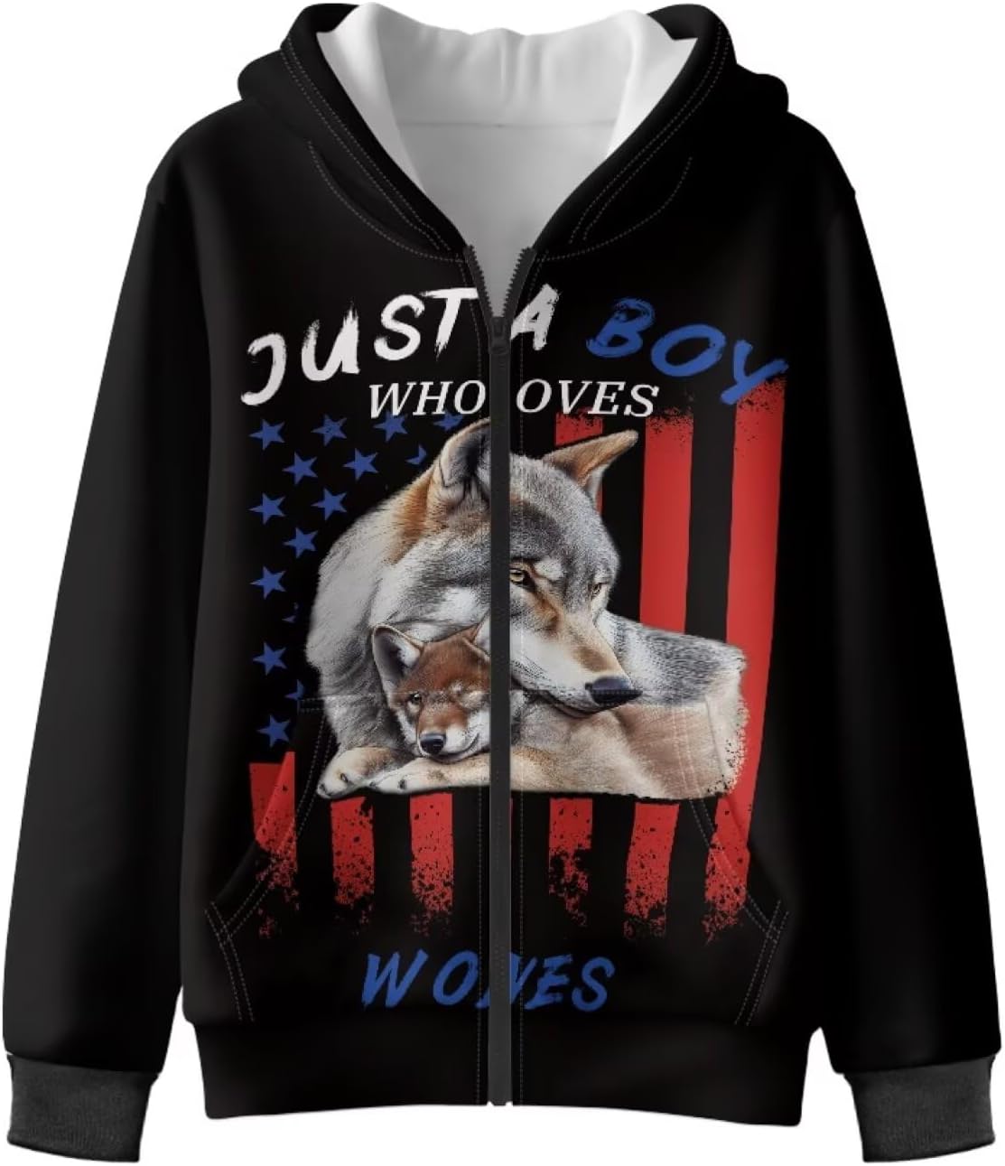 Coldinair Kids Hooded Sweatshirts Boys Zip Up Hoodie Casual Long Sleeve Pullover Top with Pockets Fall Jacket Coat 6-16Y