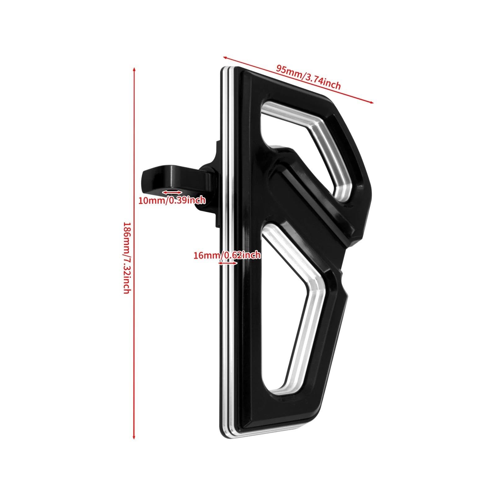 Estriberas Traseras Motocicleta Para HAR&LEY Touring Sportster Dyna Road Street Glide Fat Boy FL Kit Estribo Trasero Para Pasajero Motocicleta Estriberas Pedal Para Suelo Estriberas Motocicleta