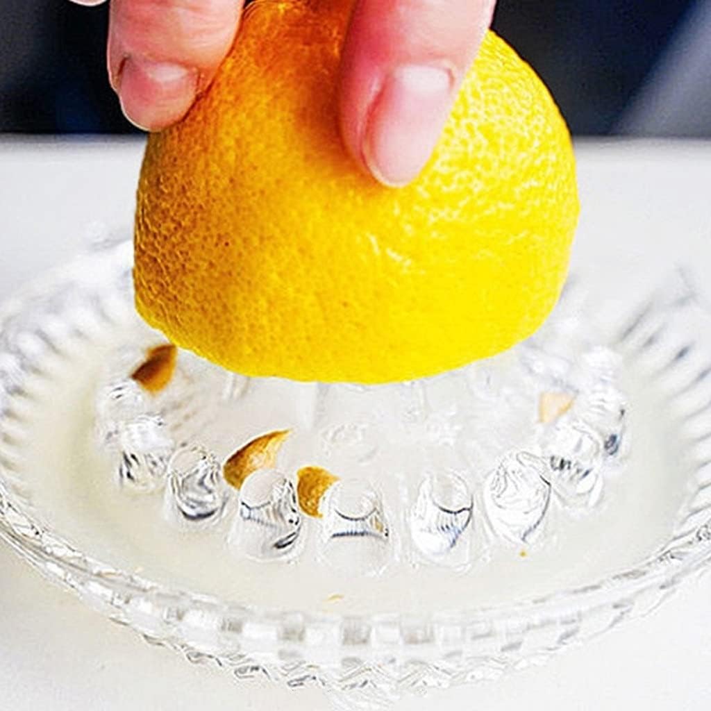 Glass Manual Juicer Citrus Fruit Kitchen Lime Lemon Squeezer Press Juice Machine