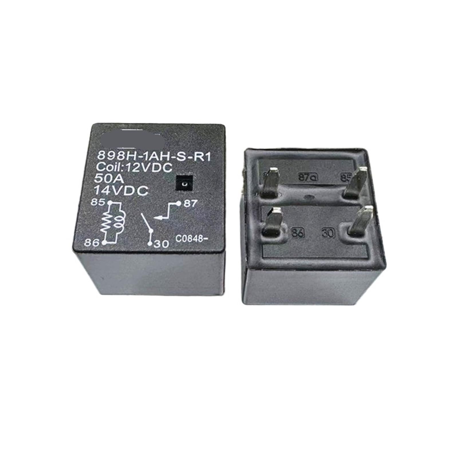 Relé 898H-1AH-S-R1 Relé automotriz de 4 pines 12 V CC/50 A