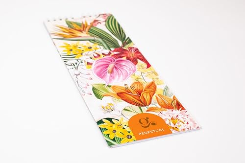 Good Golly Perpetual Calendar Isla with Foiled Detail, Wire Bound with Hanging Clip