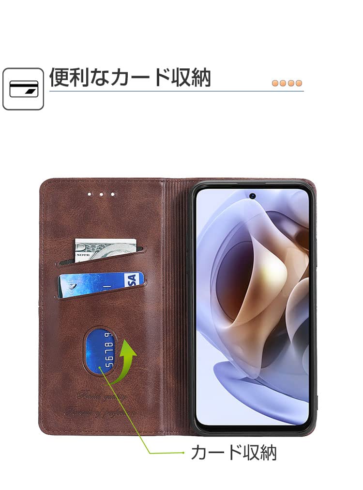 Amazon.co.jp: Moto G32 ケース 手帳型 財布型 TPU&PUレザー おしゃれ