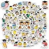Frienda 100 Pcs Graduation Stickers Funny Class of 2026 Stickers Waterproof Vinyl Congratulations Grad Decals Graduation Party Decorations for Water Bottles Laptops School Classroom DIY