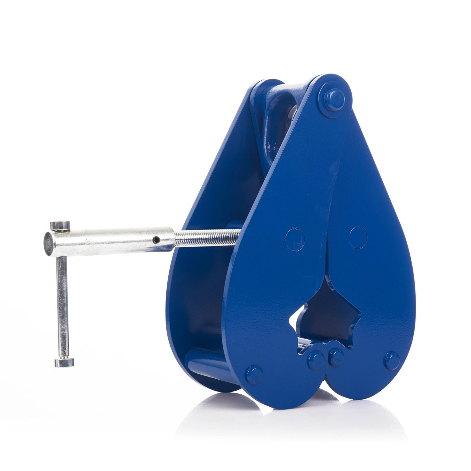 Morsetto in acciaio da 3000 kg, regolabile con apertura da 80 a 320 mm, morsetto di sollevamento/morsetto di supporto in acciaio legato, per supporto a I/flangia di supporto, gru e inserto di