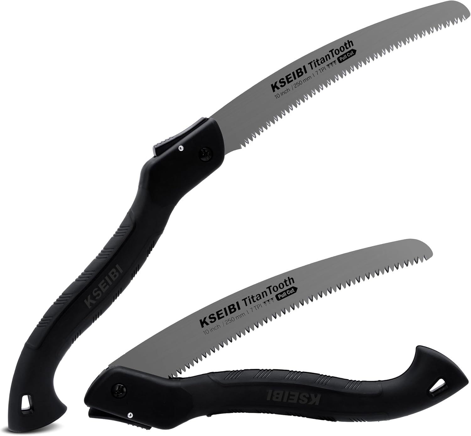 The Original KSEIBI Camping Hatchet with New Folding Camping Saw Black Edition