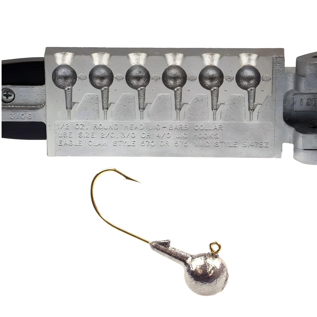Weighted Hook Jig - Sz: 1/16, 1/8, 3/16, 1/4 oz. - Hk: 91768 - Collar: N/A