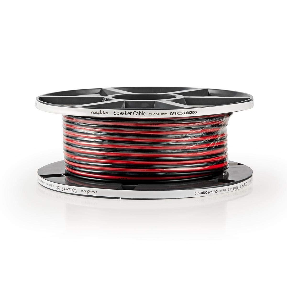 NEDIS - Cavo per altoparlante, 2 x 2,5 mm2, 25 m, colore: Trasparente