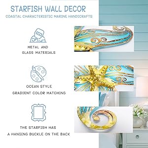 Poxohometalstarfishwalldecorsealifecoastaldecorations12inchstarfishwallartnauticalhomedecorationhandingoceanbeachwallartforgardenfencehomepatiokitchenbathroomblue Urban Country Home Decor Poxoho metal starfish wall decor sea life coastal decorations 12 inch starfish wall art nautical home decoration handing ocean beach wall art for gardenfencehomepatiokitchenbathroomblue urban country home decor