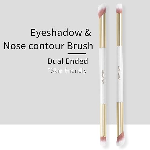 Miniatura 154 de Cepillo plano para cejas, pincel delineador de ojos en ángulo fino y cepillo de pestañas, cepillo de cejas en ángulo fino, cepillo plano para cejas