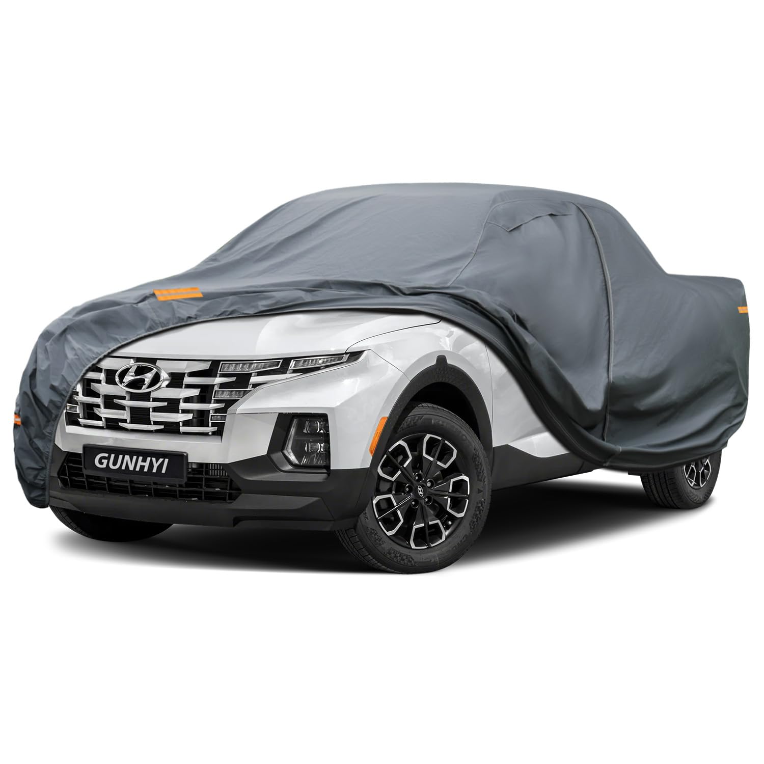 GUNHYI Premium Truck Cover Custom Fit Hyundai Santa Cruz, 16 Layers Heavy Duty Truck Cover Waterproof All Weather with Zipper Door for Sun Rain Snow Dust Uv Protection