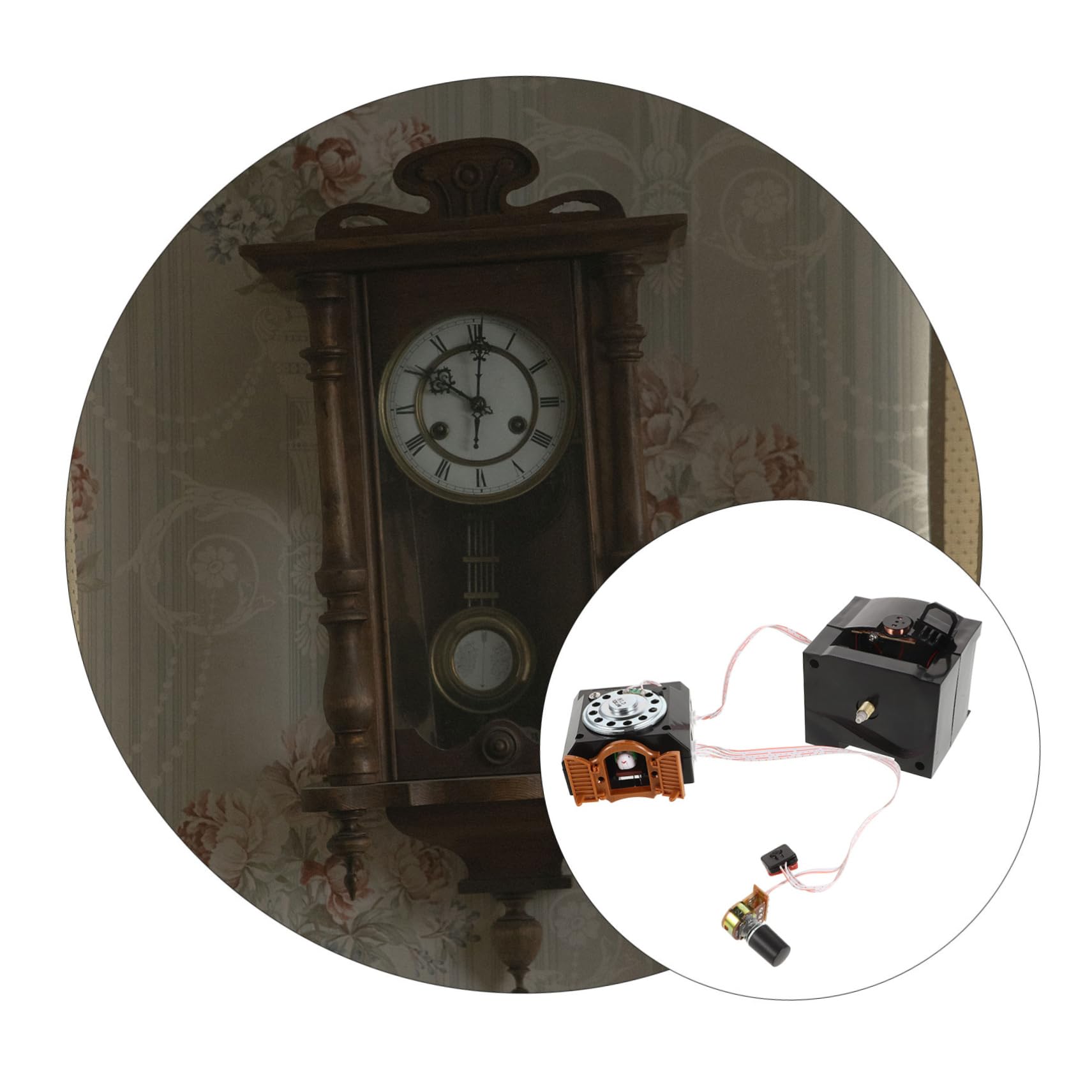 Mouvement à Quartz Pour Horloge Coucou Sans Crochet - Remplacement Noir - Installation Sans Rayure