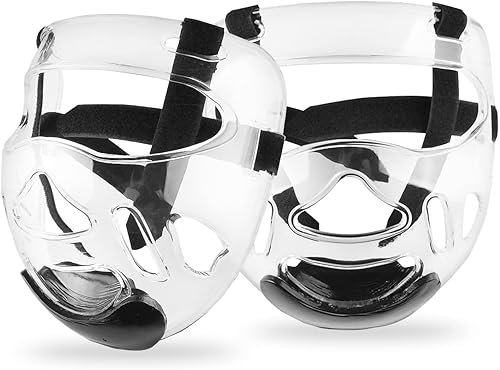 Miniatura 6 de Larcele Taekwondo - Protector facial transparente, portátil, desmontable, para artes marciales, KSDHL-01 (grande)