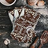 Sailground Kitchen Towels Dish Towels, Nostalgic Diner Signboard Coffee Drink Grunge Toned Illustrat