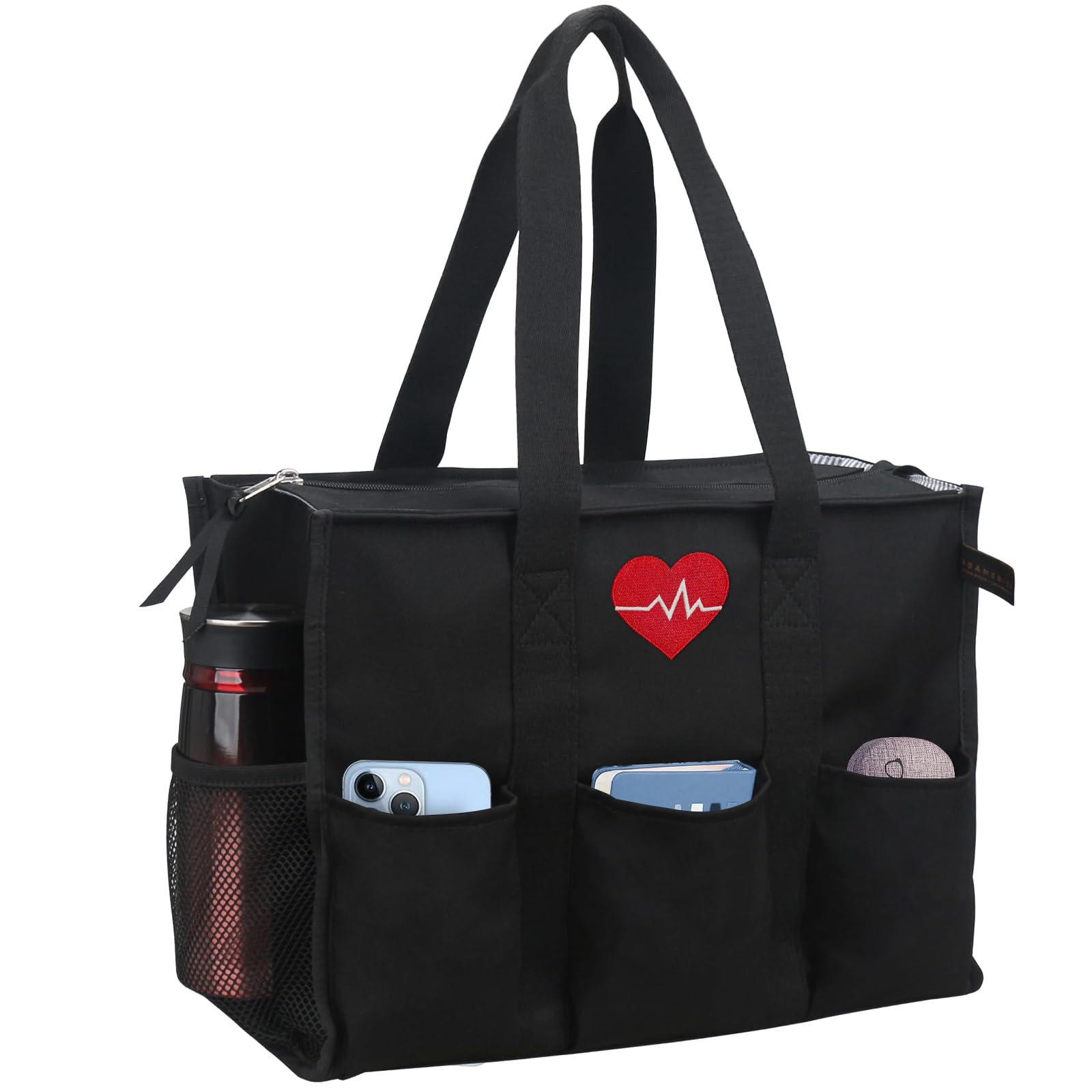 HoogaLife Nurse Bag for Work with Multiple Pockets, Waterproof Tote Organizer for Medical Supplies