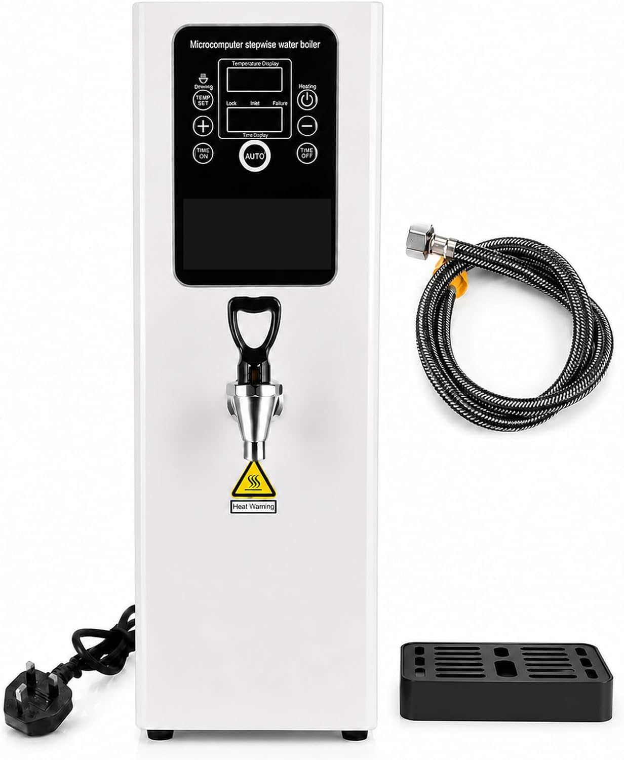 TYH Bollitore per Acqua Calda con Riempimento Automatico, Dispenser di Acqua Calda Commerciale da 3000 W, Erogazione di Acqua 40 L/h, Riscaldamento A Gradini, Controllo della Temperatura 40-100 °c