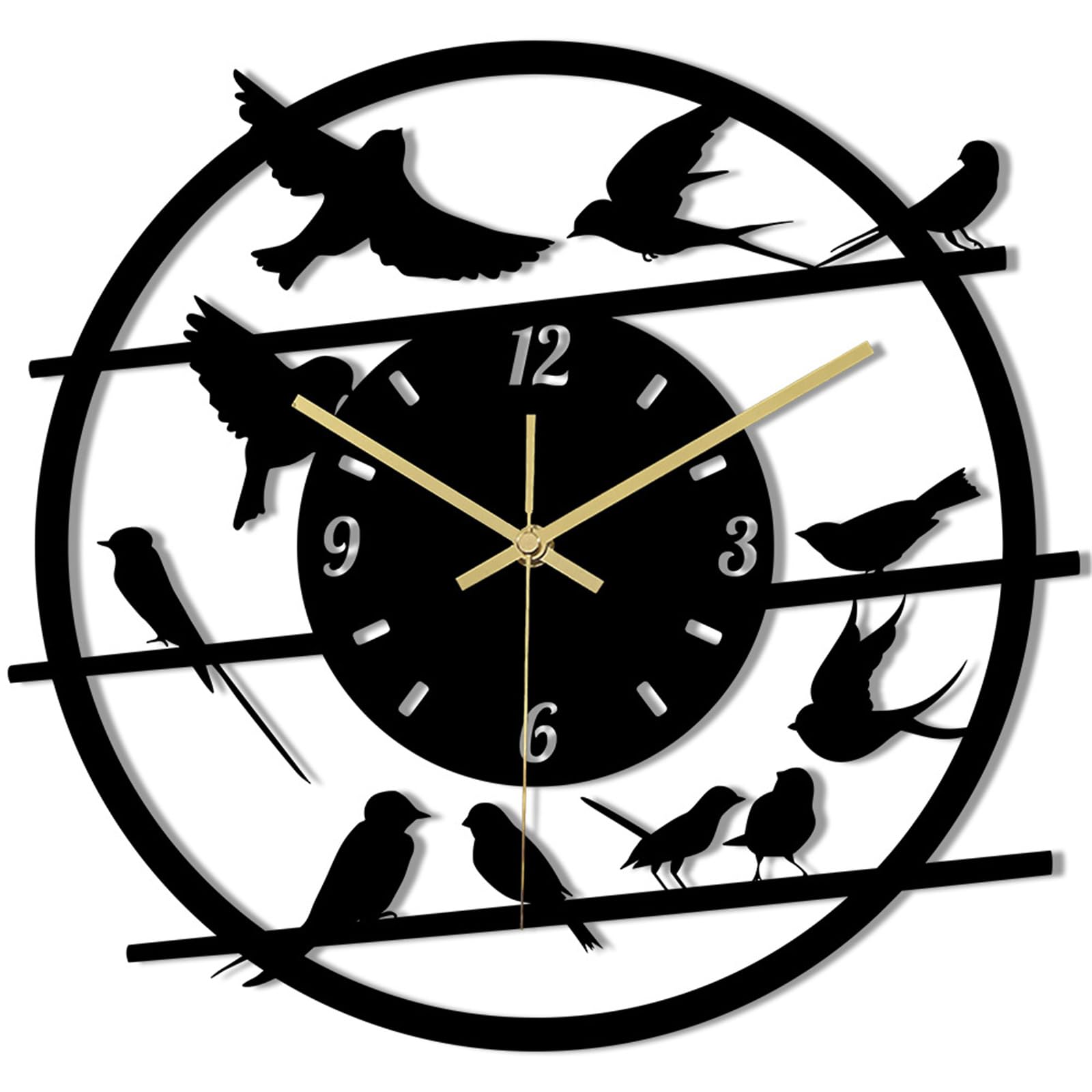 HDOYTXXM Quiet Operate Decoratives Wall Clock Quiet Movement Elegant for Modern Offices Decors