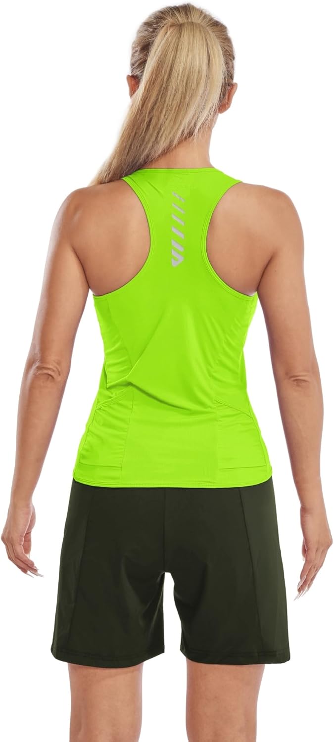 Wulibike Sleeveless Cycling Jersey Women Running Shirts Vest bike top Summer Biking tank Basic Top With Pockets - Image 7