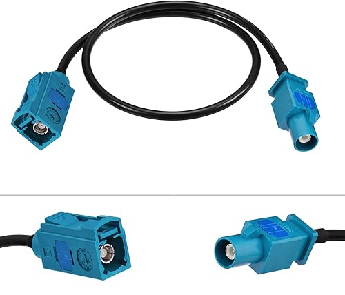 Miniatura 2 de Bingfu Fakra Z - Cable de extensión de antena de vehículo hembra a macho, 11.8in, 12 pulgadas, para automóvil, estéreo, Android, navegación GPS,