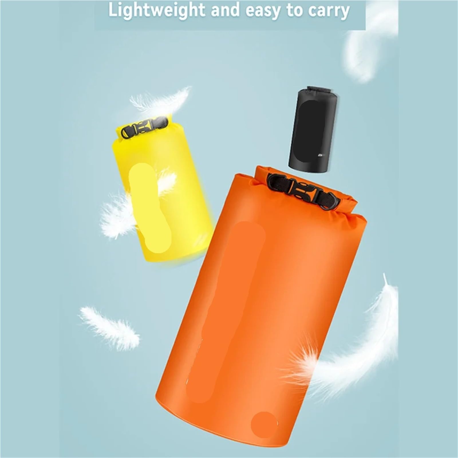 Bolsa Seca Impermeable Mochila Seca Impermeable al Aire Libre Bolsa Flotante de Agua Saco Superior Enrollable for Kayak Rafting canotaje río(Orange,25L)