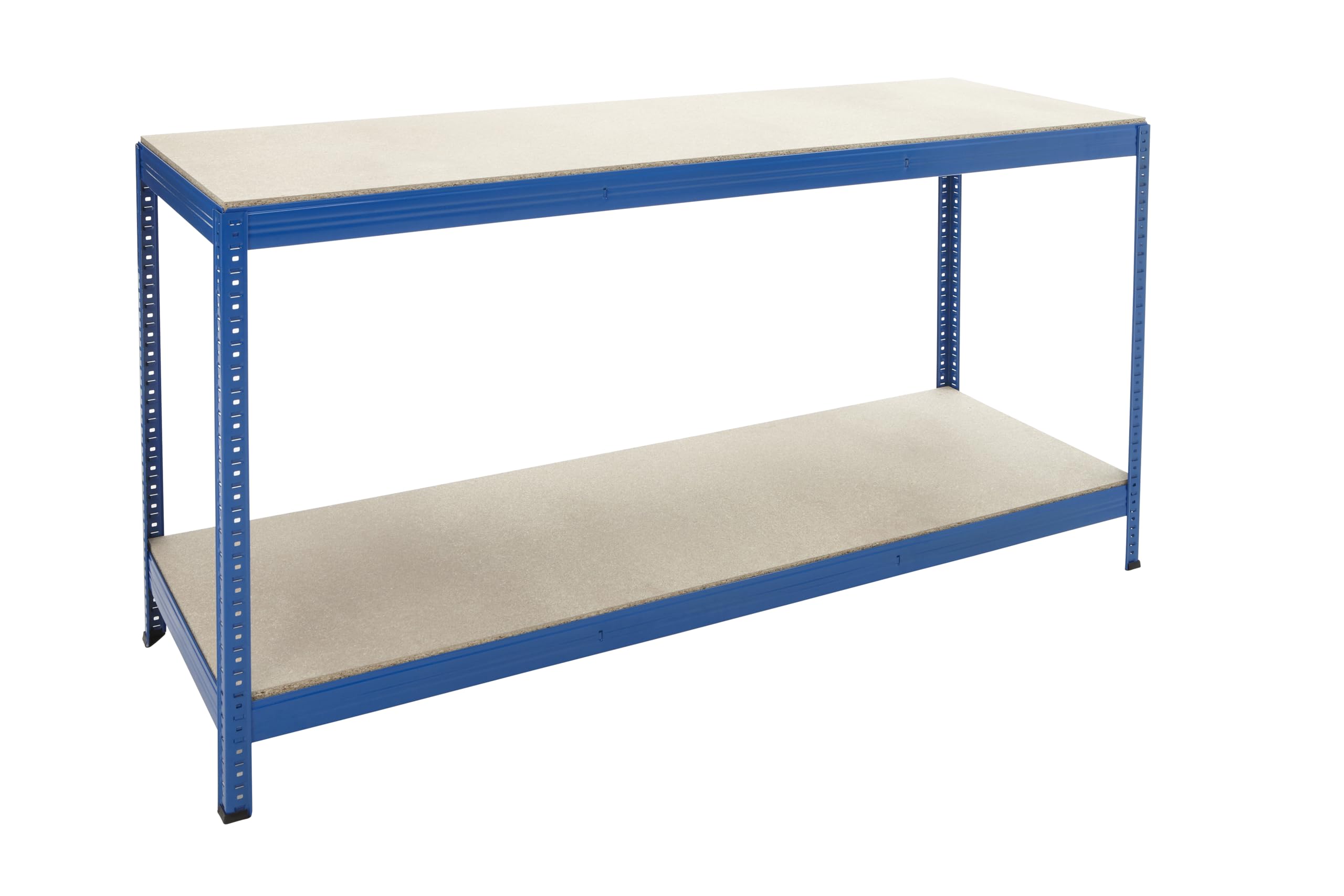 BiGDUG Essentials Industrial Workbench - Chipboard Workstation Table - 900H x 1800W x 600D mm - 300 kg UDL with Lower Shelf
