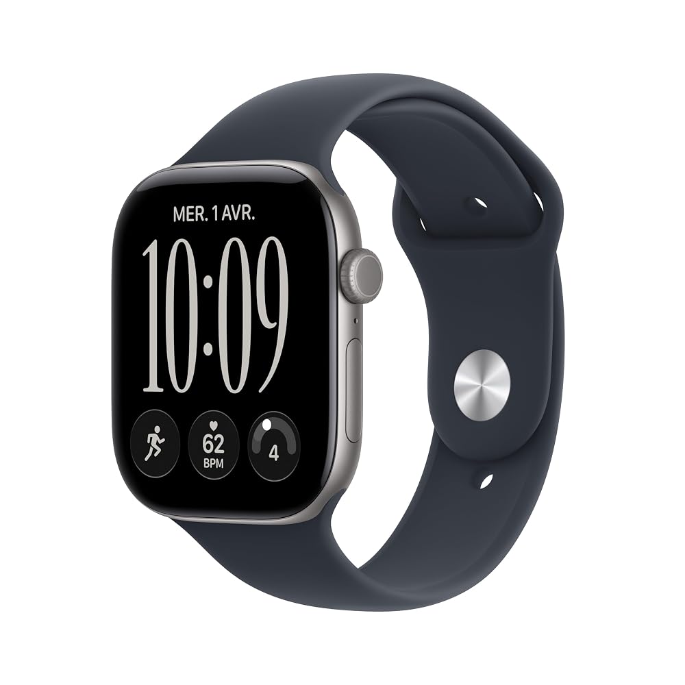 Apple Watch Series 12 GPS + Cellular 46 mm Aluminium Gris sidéral · Bracelet Sport