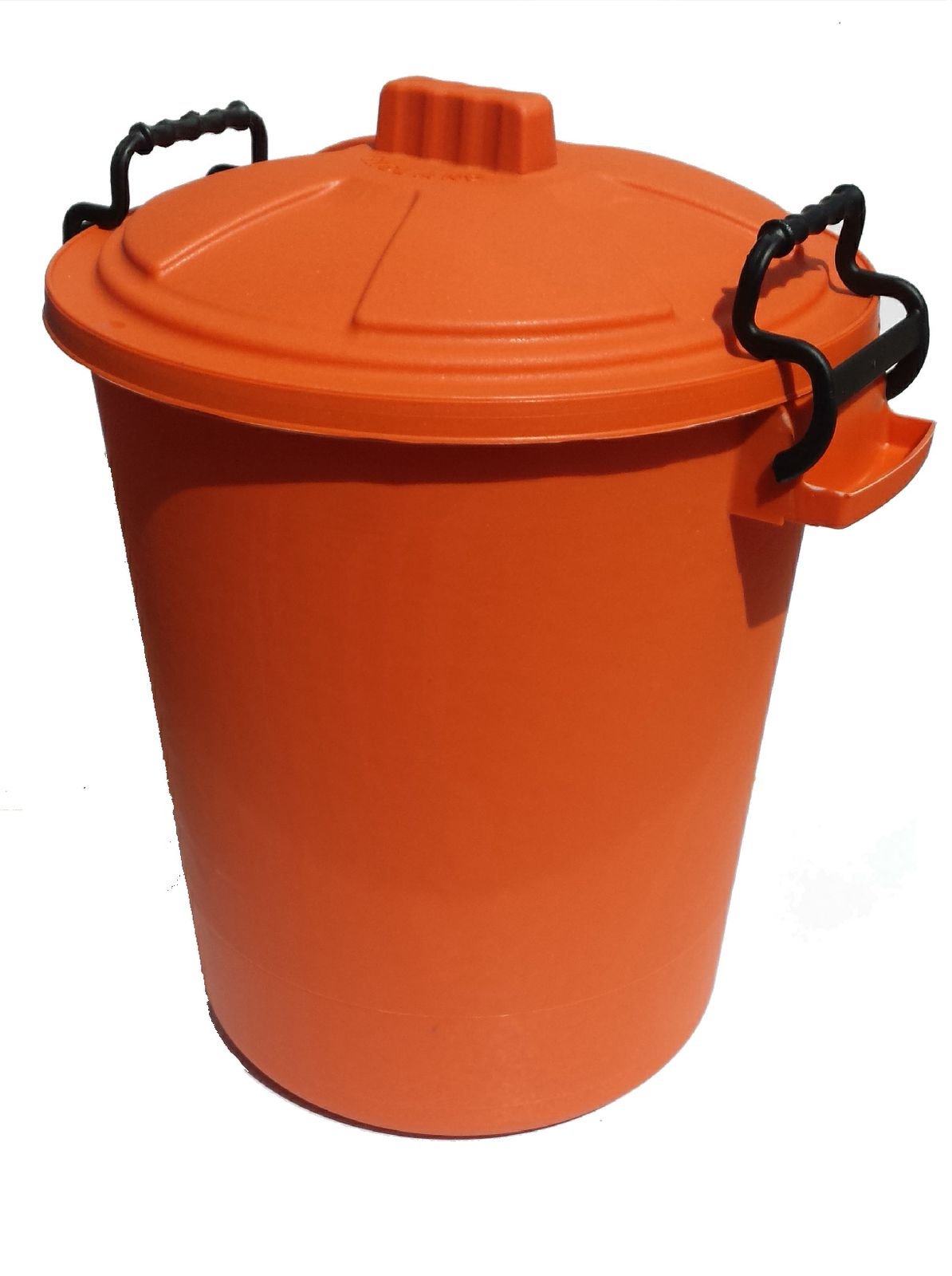 Ketoplastics Orange Keto Plastics Coloured 50L Litre Heavy Duty Waste Bin/Rubbish Recycle (Orange)