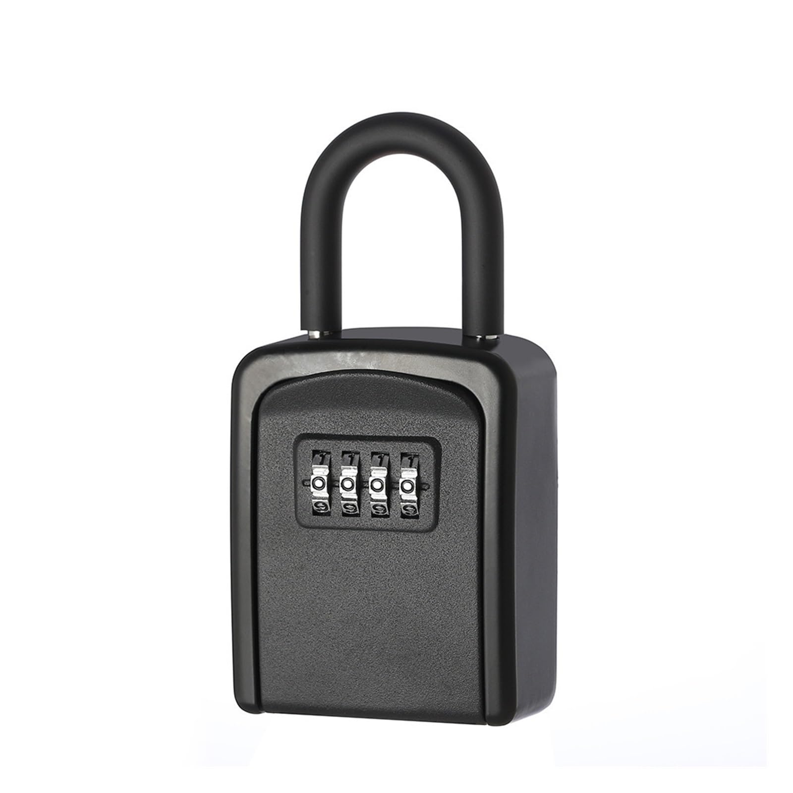 Key Box 4 Digit Combination Password Safe Weatherproof Key Safe Security Storage Box(Nero)
