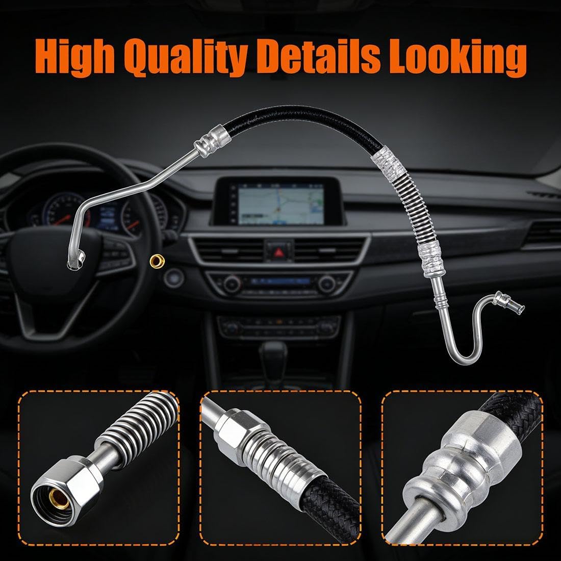 Hydroboost To Gear Power Steering Pressure Line Hose Assembly，Power Steering Hoses for Ford F-250 Super Duty 2008 2009 2010 for Ford F-350 Super Duty 2008 2009 2010 Replacement 7C3Z3A719G 1 X