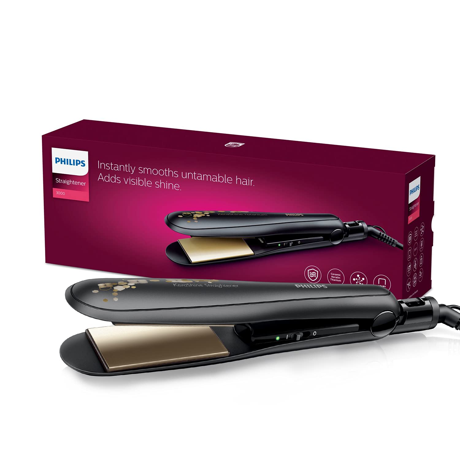 Amazon Philips Hair Straightener Kerashine Hp8316 Philips Hp8316
