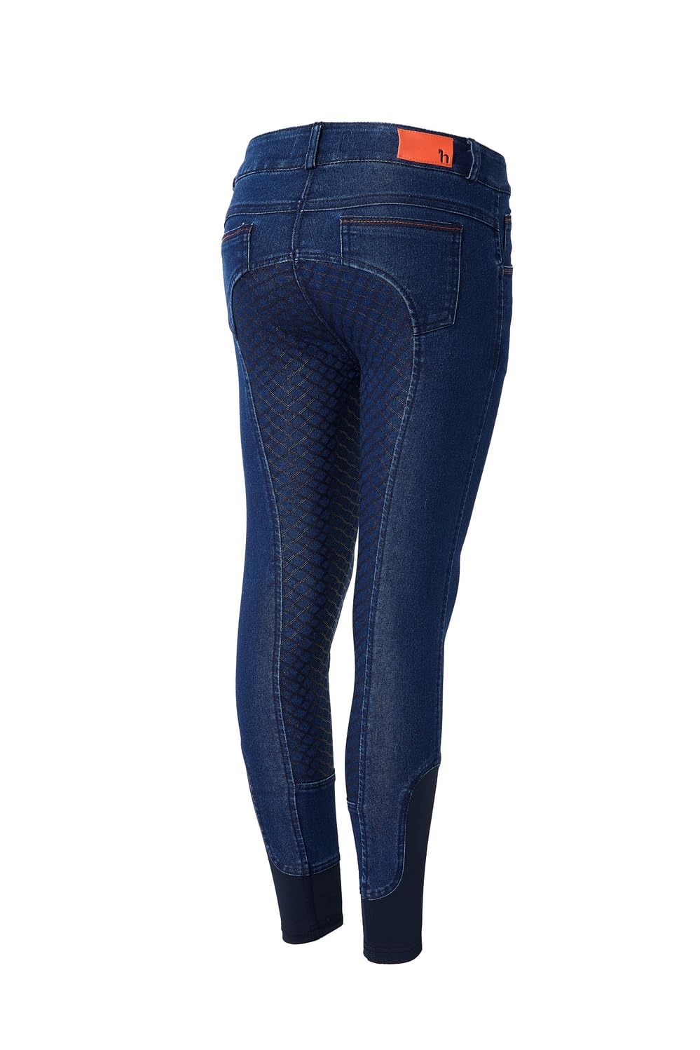 NETPROSHOP Kinder Jeans Reithose Annabel mit Mittelhohem Bund und Silikon Vollbesatz Gr. 130-160