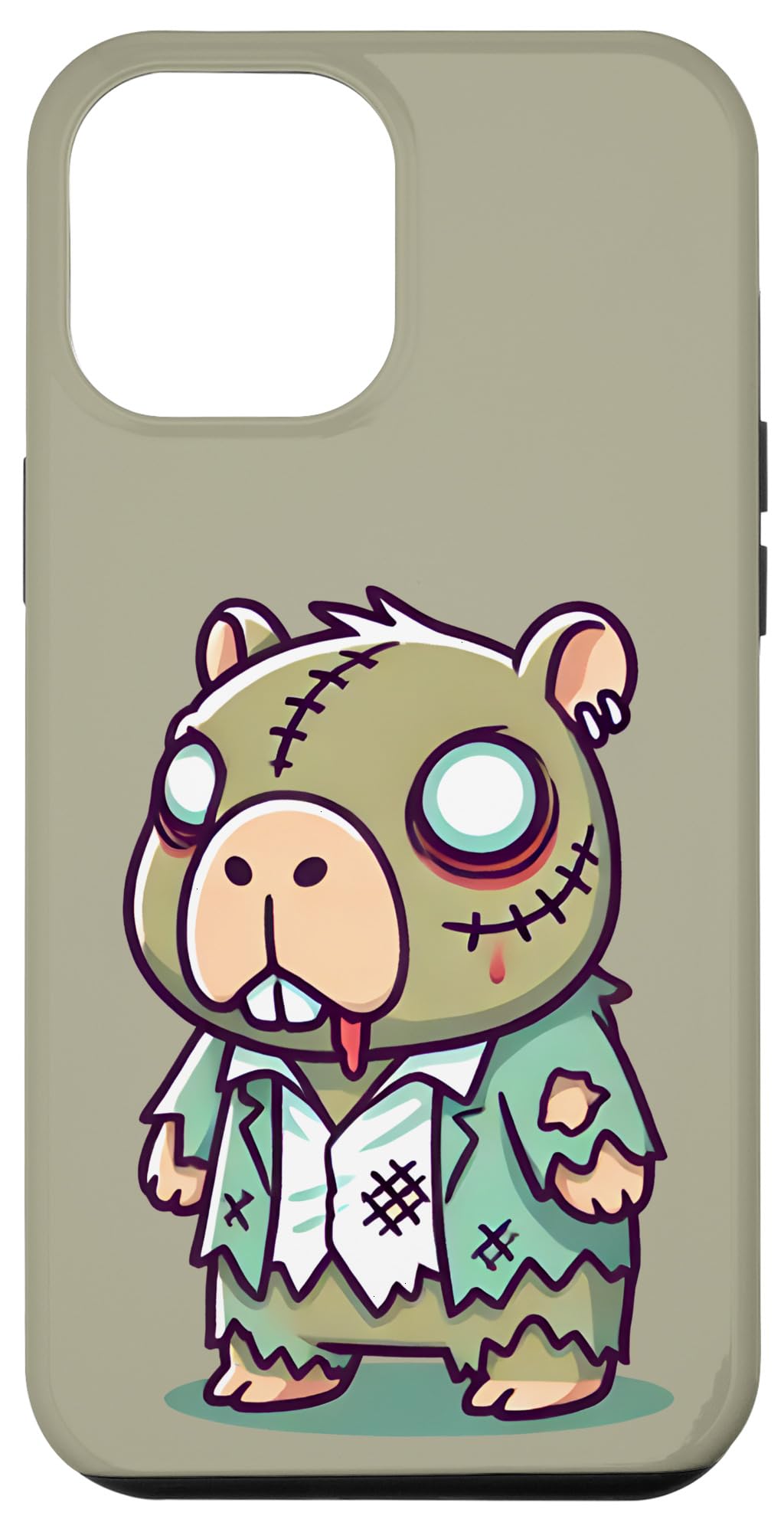 Amazon.com: iPhone 13 Pro Max Creepy Zombie Capybara Cartoon