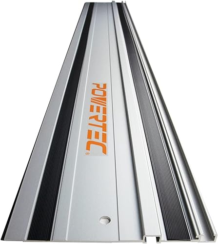 Miniatura 3 de POWERTEC Juego de rieles guía de sierra de riel para sierras de riel Makita o Festool y abrazaderas de riel de pista (2 unidades)