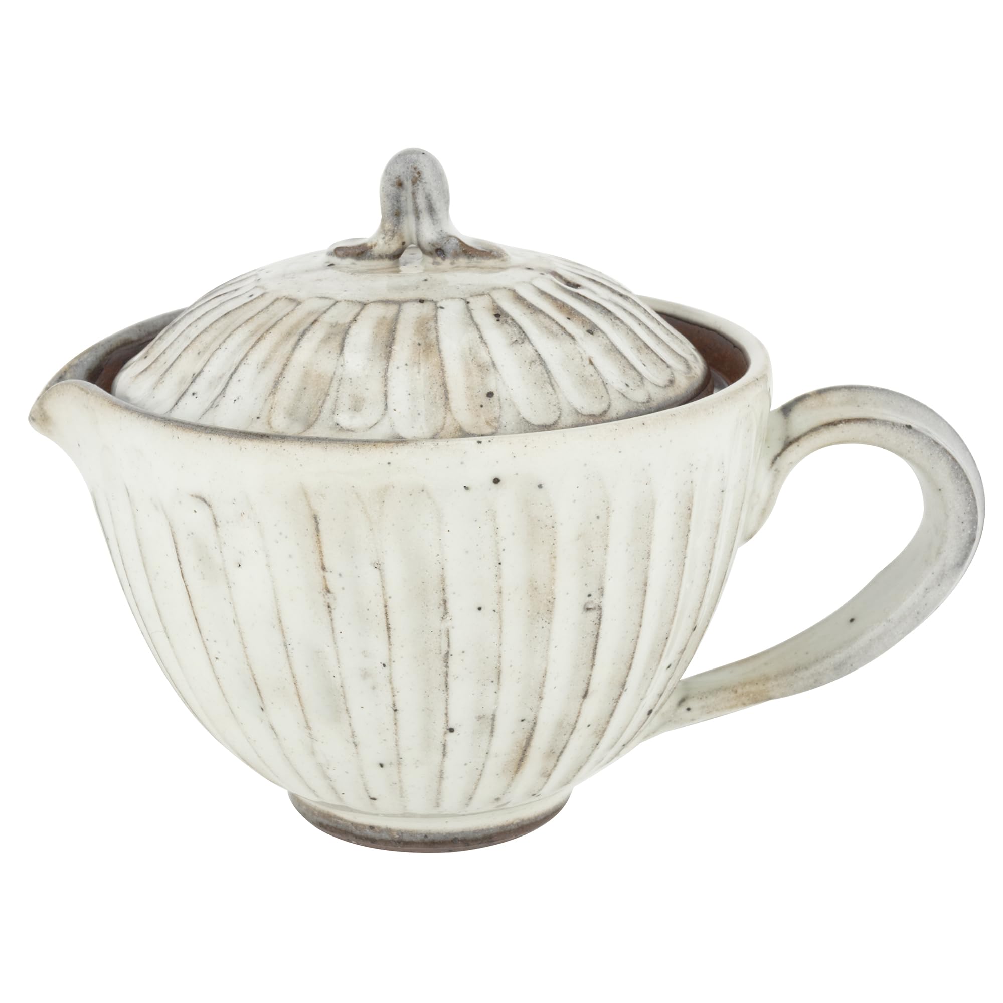 引き取り or 着払い 陶器製ストライプ模様の壺 引き取り or 着払い