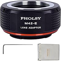 Vista 12 de PHOLSY Adaptador de Montura de Lente para Lentes Nikkor G/F/AI/AIS/D/AF-S Compatible con Lentes Nikon F (Tipo G) a Montura E (NEX) Compatible