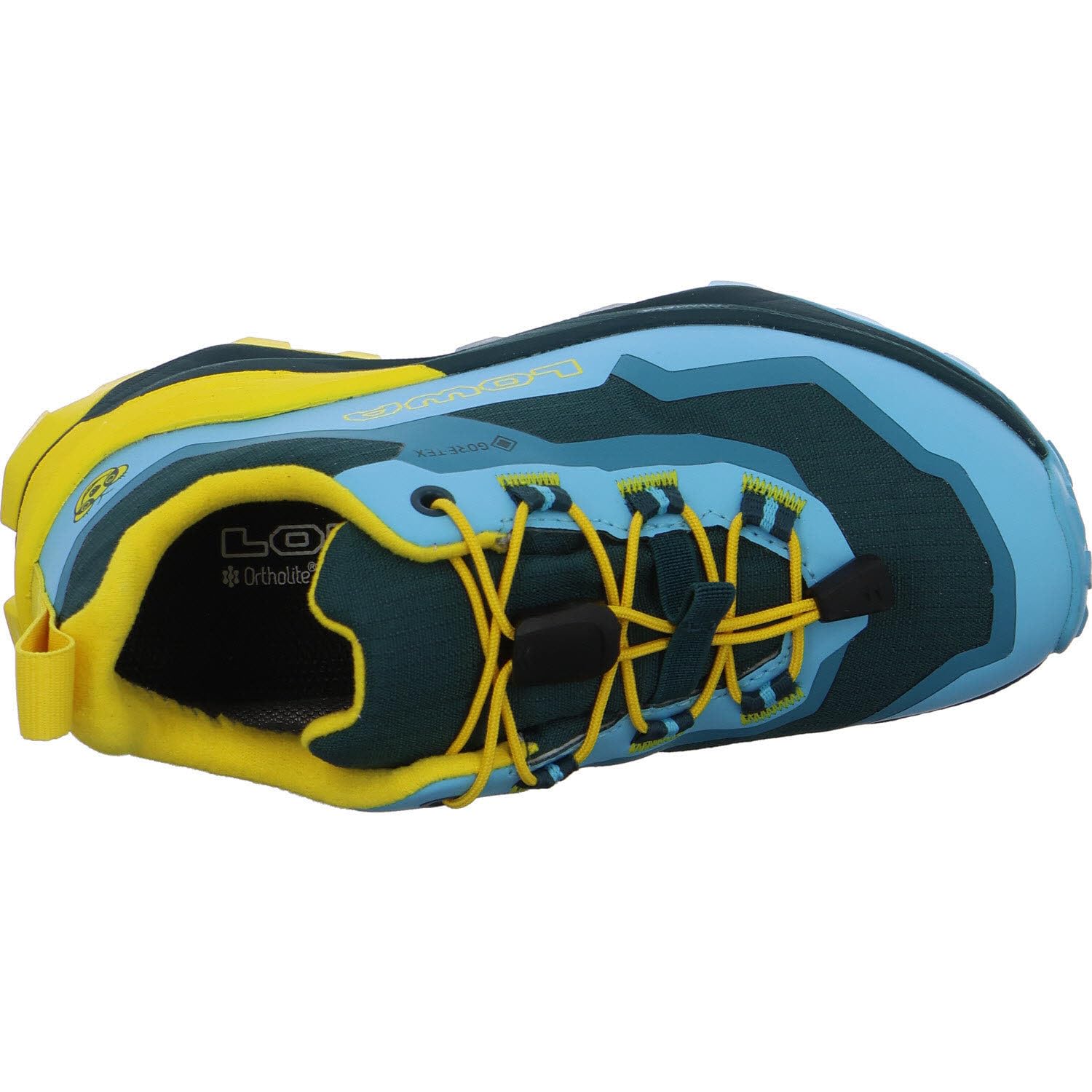 LOWA Unisex Kinderschuh zum Schlupfen Fauli GTX Lo Jr Petrol