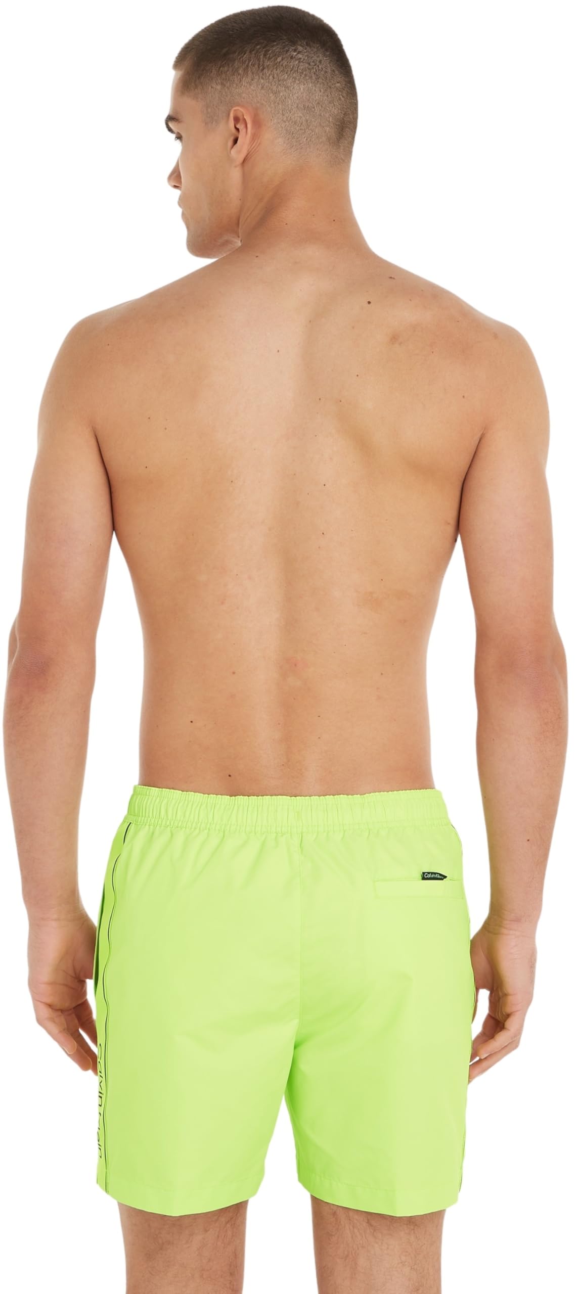 Calvin Klein Hombre Bañador Medium Drawstring Pernera Larga