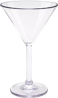 Vista 2 de G.E.T. SW-1407-1-SAN-CL - Vasos de Martini de plástico resistentes a roturas, 10 onzas, transparentes (juego de 12)